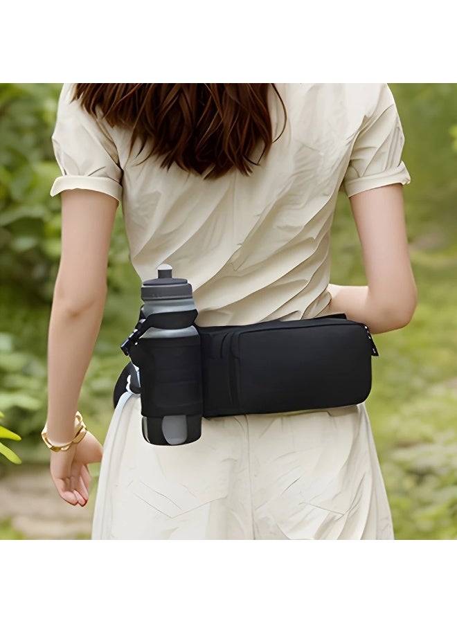 نيبمينينت Water-Resistant Fanny Pack with Water Bottle Holder – Large Capacity for Hiking, Cycling & Outdoor Activities | Adjustable Strap for Men & Women - Image 2